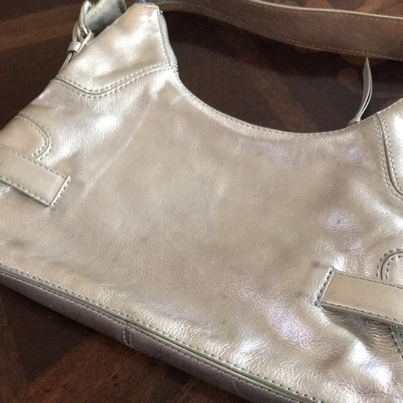 Vintage Michael Kors Gold Leather Purse Shoulder Bag - Picture 9 of 11